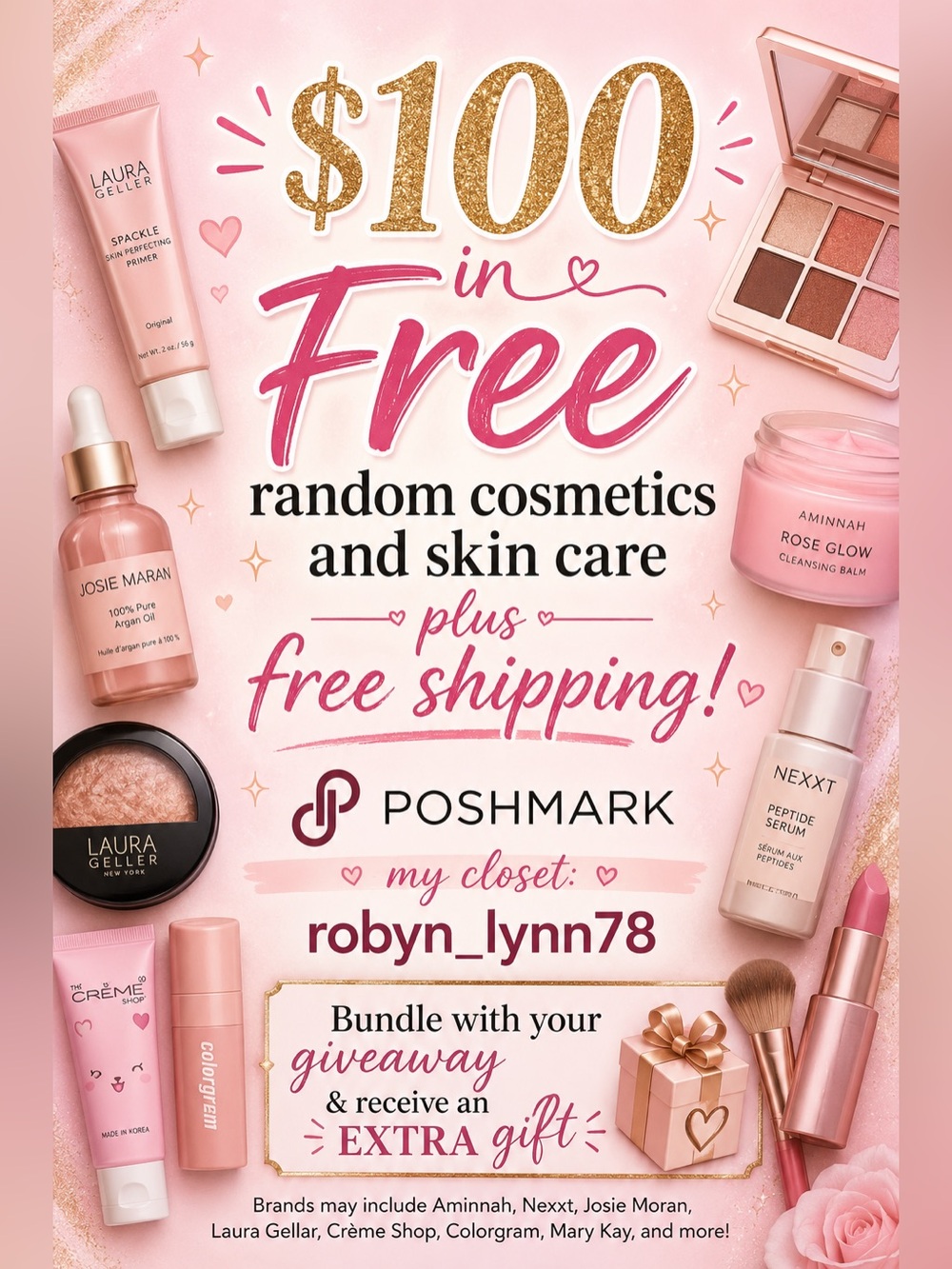 Giveaway $100 MSRP value products or face mask. Please read before entering.